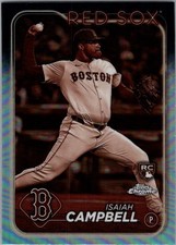 Isaiah Campbell Rookie Card RC 2024 Topps Chrome #76 Sepia Refractors Red Sox
