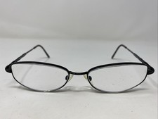 Genny Italy 776-B 5117 53-16-135 Black Metal Full Rim Eyeglasses Frame EB22