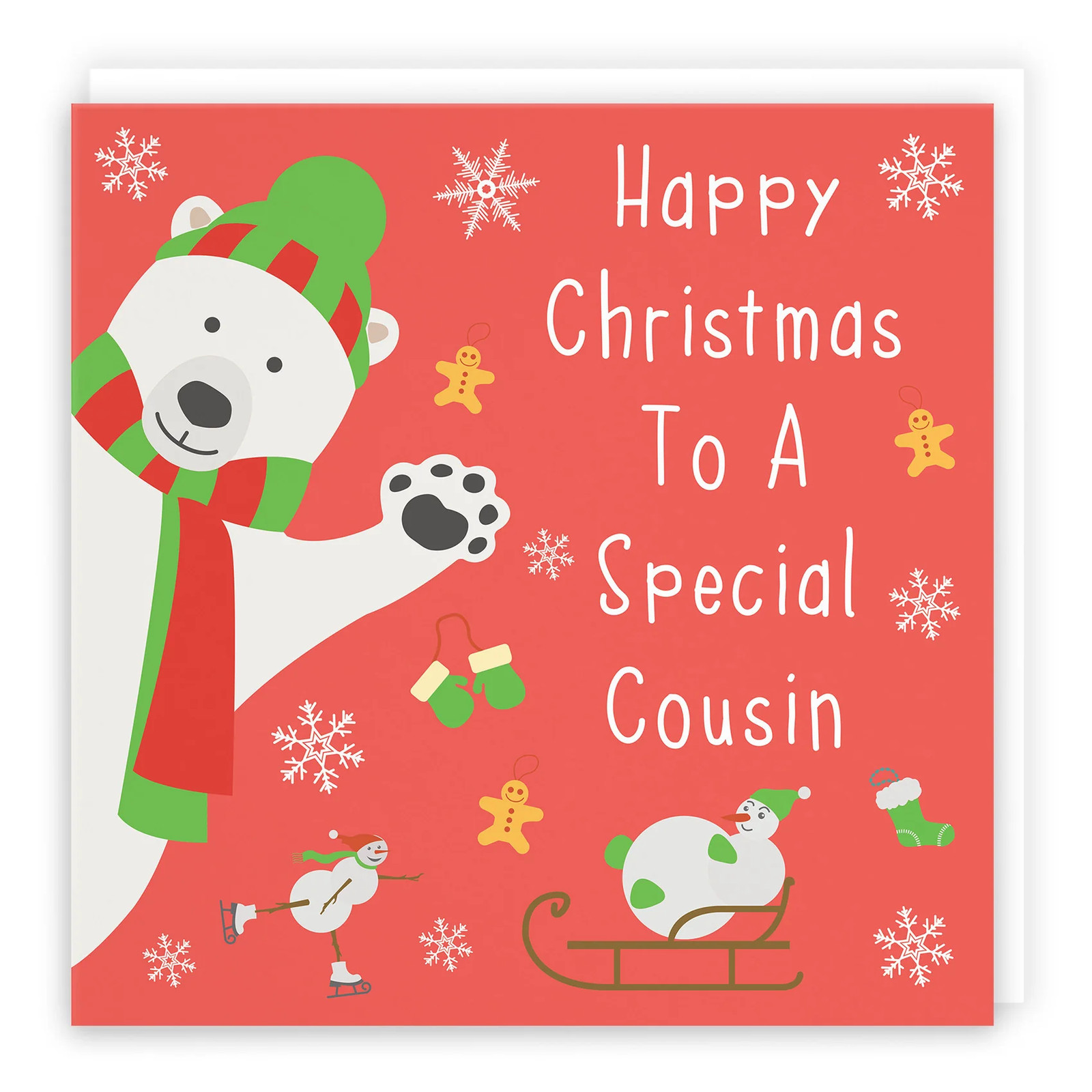 Cousin Christmas Card Iconic