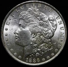 1886 $1 Morgan Silver Dollar Coin ~  BU UNCIRCULATED #H51
