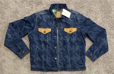 Gap x Dap Dapper Dan Organic Cotton Icon Blue Denim Jean Jacket Mens Size Medium