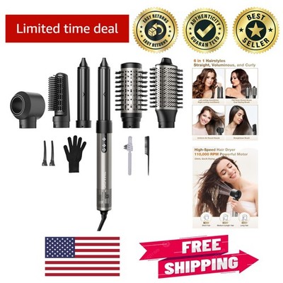 Ionic Hair Dryer Brush & 6-in-1 Styler: Effortless Styling for All Hair Types