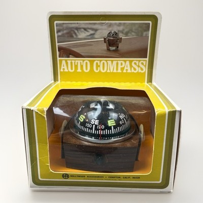 VTG 1970's GTS 360 Auto Dashboard Compass Precision Illuminated New in Box