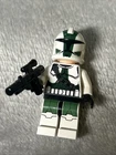 LEGO Clone Trooper Commander Green Minifigure Star Wars 9491