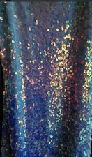 Windsor Short Sequined Slip Dress Cocktail Party Large Iridescent Blue