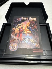 Robo Army (Neo Geo AES, 1991) 100% Dog Tag Complete With Manual