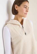 CECIL - Teddy Troyer Weste - Farbe: teddy vanilla white
