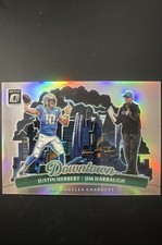 2025 Panini Donruss Optic - Downtown Duos Justin Herbert, Jim Harbaugh #4
