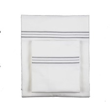 Hem Stripe Sheet Set 4 Piece 100 Cotton 300 Thread Count