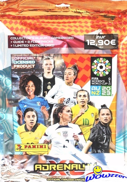 2023 Panini Adrenalyn FIFA Women’s World Cup Sealed STARTER Kit-Album,Packs, LE+
