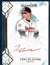2020 Topps Diamond Icons Tom Glavine  (Red Autograph) 19/25 HOF 2014