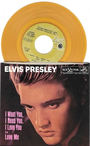 Lot of Twenty Five Rock & Roll 45s  50's and early 60's  Elvis; Chubby Checker