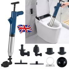 High Pressure Pump Air Drain Blaster Sewer Toilet Plunger Opener Powerful Clean