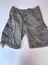 UNIONBAY Men's Green Cargo Shorts, Size 32 100 Cotton Y2K Baggy Skater Surf