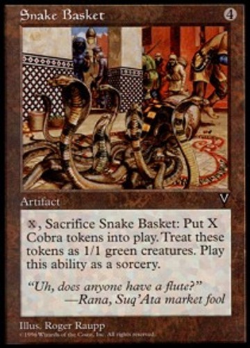 [1x] Snake Basket Slight Play, English Visions MTG Magic