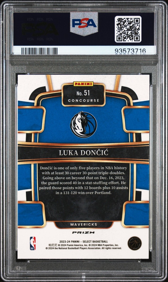 2023 PANINI SELECT GOLD GLITTER #51 LUKA DONCIC PSA 10 | eBay