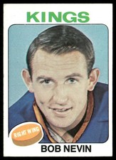 Bob Nevin 1975-76 Topps #123 Los Angeles Kings EX