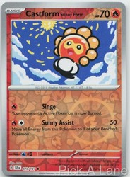 Castform Sunny Form 020/191 Surging Sparks Reverse Holo