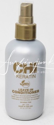 Chi Keratin Leave In Conditioner Anti Frizz 6oz PH 3.5 New Bottle Hair Treatment