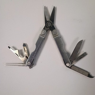 Leatherman Micra + 100% GENUINE Made in USA Exc. Condition Patent Pend Keychain