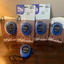 Go Time Gear Fitness Stopwatches Lot Of 5 Blue