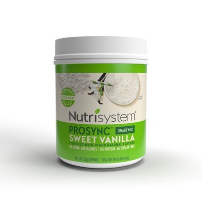 Nutrisystem Prosync Meal Replacement Shake, Vanilla, 14 Servings, 16.3 oz