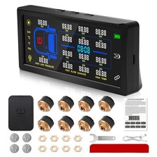 8 Sensors TPMS Tire Pressure Monitoring Syste...