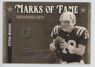 2004 Playoff Absolute Memorabilia Marks of Fame 861/1000 Peyton Manning HOF 0af