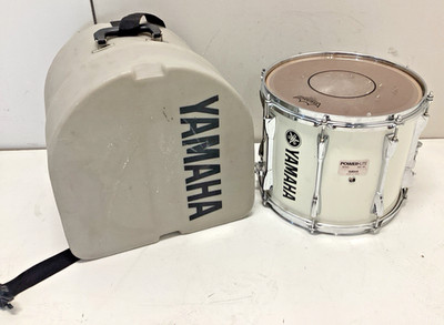 Yamaha 13  Powerlite Marching Band Snare Drum White with Case