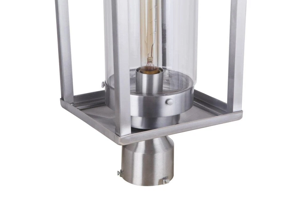 Luz de poste artesanal ZA4825 Neo 18" altura - latão acetinado meia-noite - Imagem 4 de 4