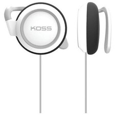Koss KSC21 Lightweight Ear-Clip Headphones, White 190163