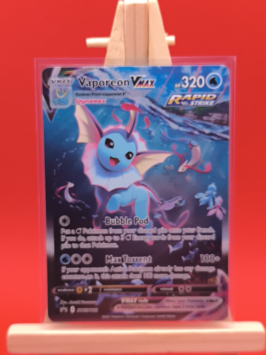 Vaporeon VMax SWSH182 Alternate Art Full Art Holo Promo Pokemon