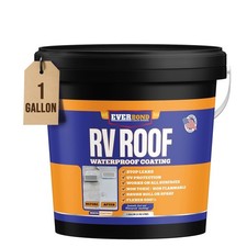 RV Roof Coating - Liquid Rubber RV Roof Sealant for Camper Roofs, Trailers, M...