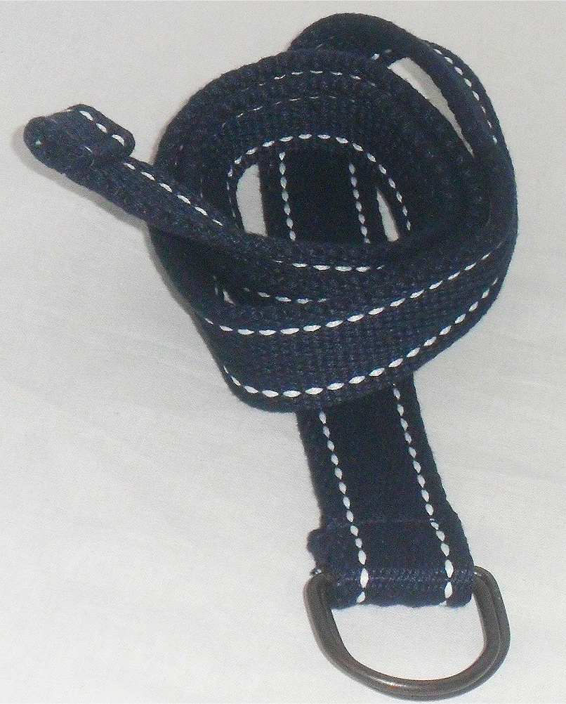 35 mm wide D Ring Colour Waist Cotton Belt Canvas Men Women bing