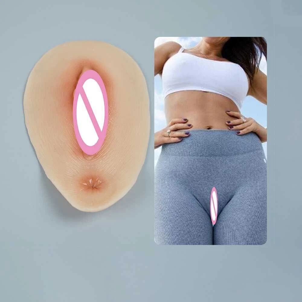 Fake Vagina Pad Pussies Pad Reusable Pussy Shemale Transgender Silicone  Hiding | eBay