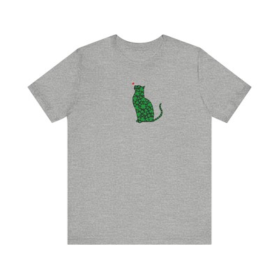 St Patricks Day Black Cat T-Shirt Irish Shamrock Shirt St Paddys Tee Cat Mom