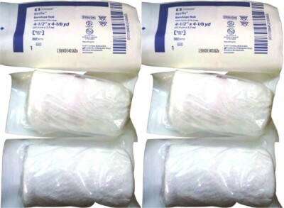 Kerlix Fluff Bandage Roll Gauze 6-Ply 4.5'' X 4.1 Yard Roll Sterile -Pack of 6