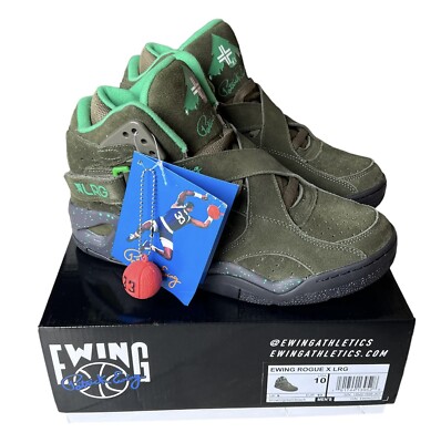 Patrick Ewing Athletics Rogue X LRG Sizes 8-15 Green/Brown Basketball Shoes