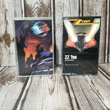 Lot of 2 ZZ Top Cassette Tape Albums Eliminator  Recycler with Cases Ships Fast