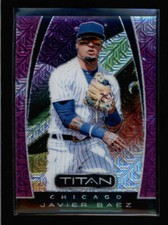 JAVIER BAEZ 2019 PANINI TITAN #17 PURPLE MOJO PRIZM #65/75 AX3500