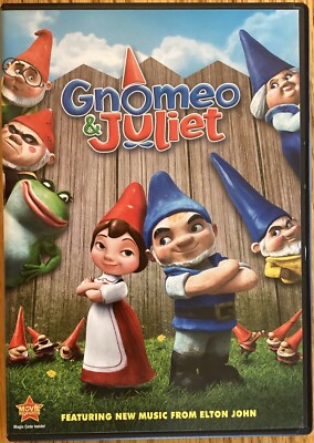 Gnomeo & Juliet DVD with James McAvoy, Emily Blunt, Michael Caine, Maggie Smith