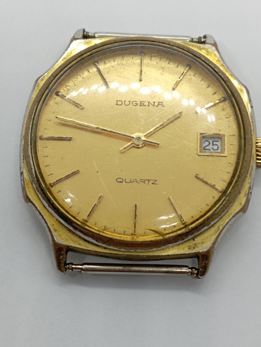 DUGENA アルピナ ダイバーズウォッチ ビンテージクォーツ VINTAGE Rare Dugena Quartz Watch Germany Made Swiss Movement Sold