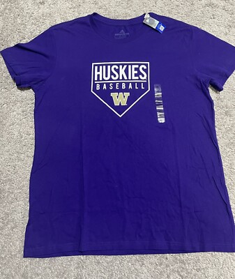 Washington Huskies T-shirt Adidas Baseball Women's XL Amplifier