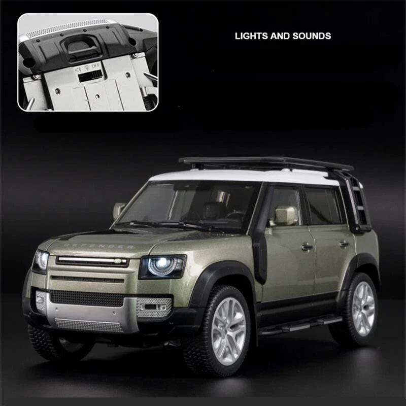 1/18 Range Rover Defender SUV Alloy Car Model Diecast Metal Off-road Vehicles - Image 2 of 4