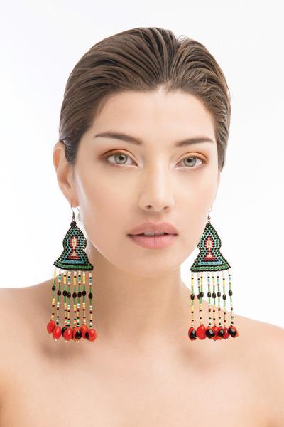HAKHU AMAZON DESIGN Tres Dimensiones (Aretes) Artesano Hecho a mano desde Ecuador