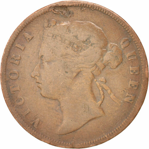[#92820] Coin, Straits Settlements, Victoria, Cent, 1874, F, Copper, KM:9 - Picture 1 of 2