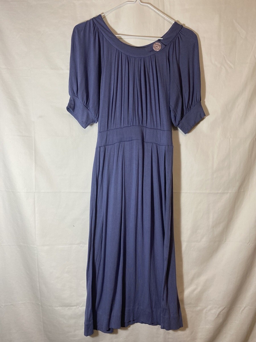 Ric Rac MIDI Women's Blue Dress Size XS Or small Measurements In Pics CSW35  | eBay