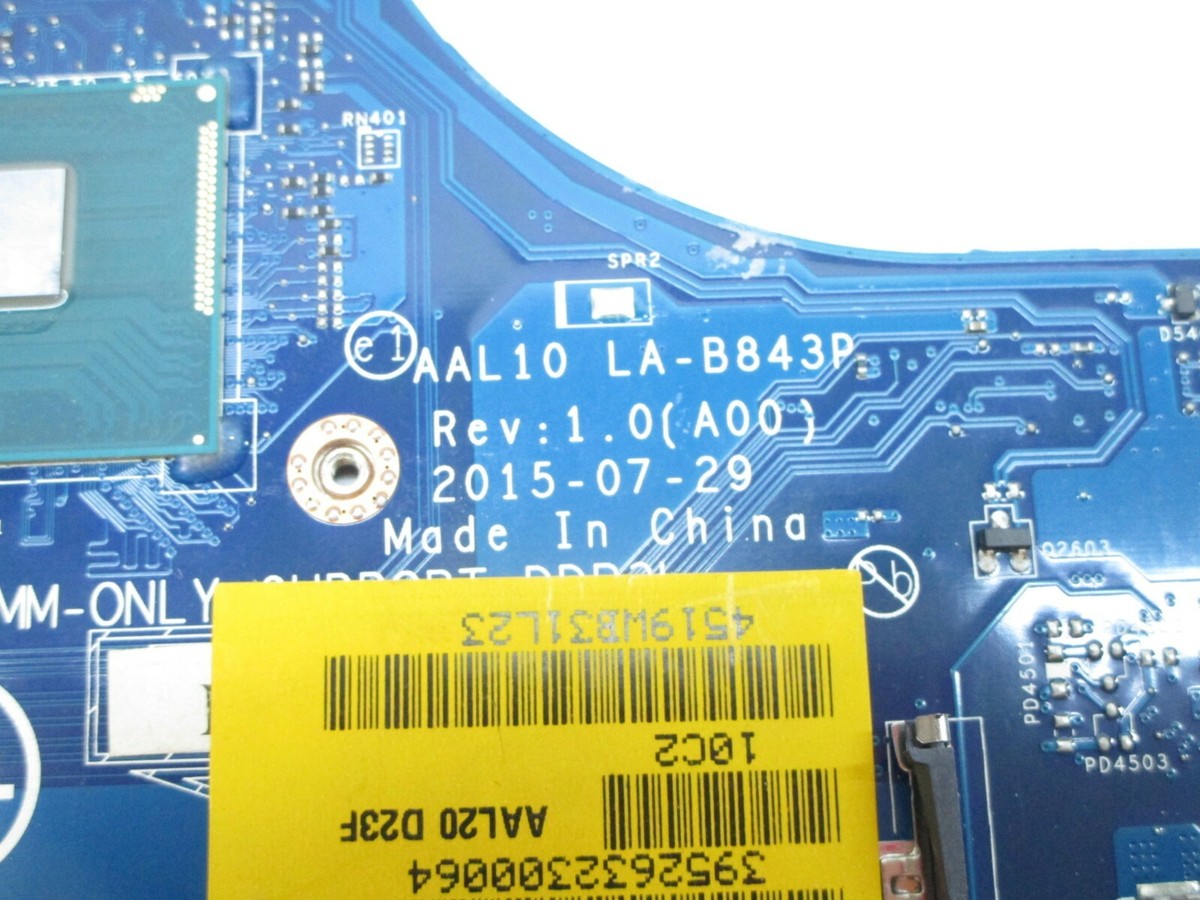 Dell OEM Inspiron 17 5758/14 5458/15 5558 Motherboard w/ Intel i5