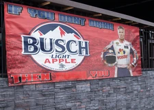 Ricky Bobby Busch Light Apple Banner (2.5ft x 5ft)