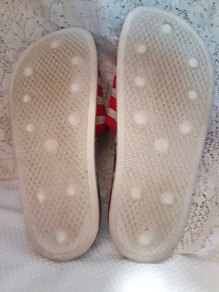 Adidas Mujer/Adolescente Adilette Toboganes Punta Abierta Estampado Tropical EE. UU. 7 Italia Foto 2 de 4